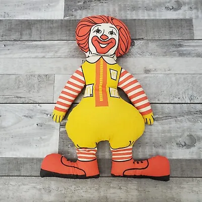 $75 • Buy Vintage 1973 McDonalds 16  Plush Cloth Doll SIGNED Ronald McDonald Stuffed Clown