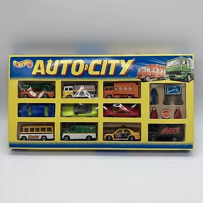 Hot Wheels 1994 Auto City 10 Pack Rare Corgi Casting Cars MOB Ferrari Mars • $150