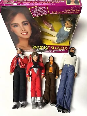 Vintage 70s 80s Doll Lot Brooke Shields John Travolta Sonny Mork Michael Jackson • $35