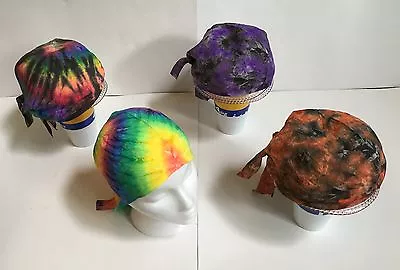 $8.99 • Buy *New* Handmade, Tie Dye Biker Skull Cap, Doo Rag, Bandana, 30 Years Experience!