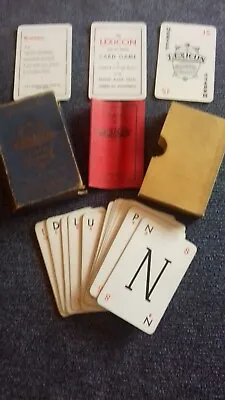 1930’s Vintage Waddington’s Lexicon Card Game Complete With Rule Book Free P&P • £12.25