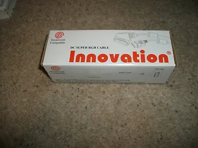 SEGA DREAMCAST SCART CABLE - INNOVATION - SUPER RGB (NEW & SEALED) NO BOX (2m) • $11.18