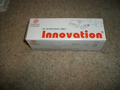 SEGA DREAMCAST SCART LEAD - INNOVATION - SUPER RGB (NEW & SEALED) NO BOX (2m) • £8.99