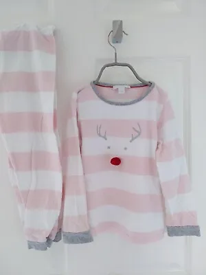 £10 • Buy The Little White Company Girls Christmas Pyjamas 4-5 Years