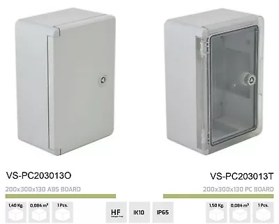 Weatherproof Ip65 Lockable Abs Enclosure With Metal Plate Classic Wall Box • £90