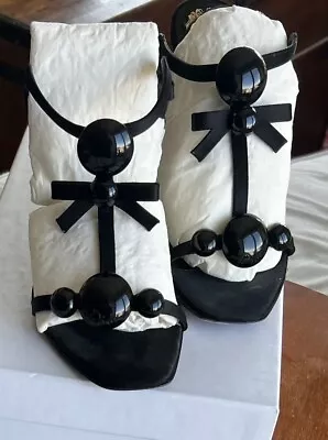 Vintage Dior Satin Bow Heel Sandals Jaipur • $190