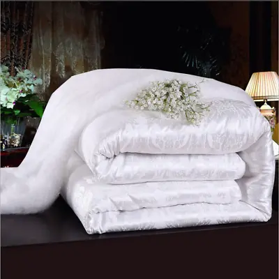 100% Silk Filled Comforter Quilt Duvet Coverlet Blanket Doona Four Sizes HOT • $53.49