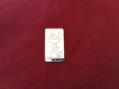 £5.50 • Buy One Ounce .999 Fine Silver Ingot In Protective Perspex Case 