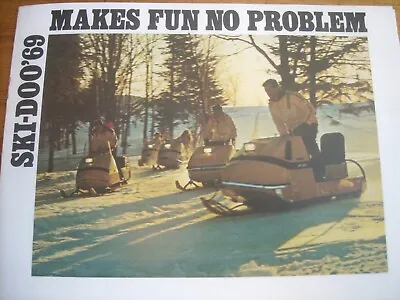 1969 Vintage BOMBARDIER SKI DOO Snowmobile Brochure TNT NORDIC ALL MODELS • $18.23