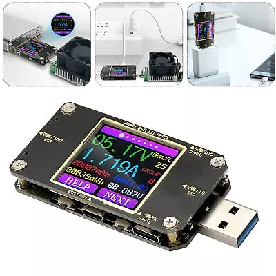 USB Power Meter Tester LCD Display Current Multimeter Voltmeter Detectors  Rb • $18.99