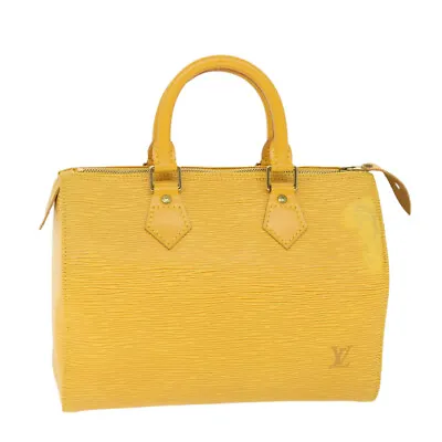 LOUIS VUITTON Epi Speedy 25 Hand Bag Tassili Yellow M43019 LV Auth 55406 • $378