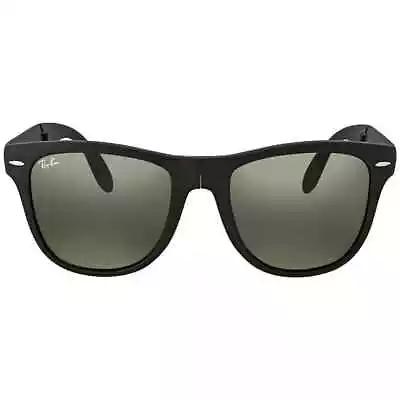 Ray Ban RB4105 Wayfarer Folding Sunglasses - Black/Green • $109.99