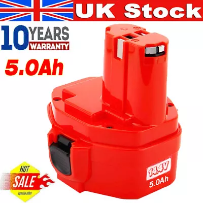 14.4V 5.0Ah Battery For Makita 1420 1422 1433 1434 1435 1435F 192699-A Ni-MH New • £15.39