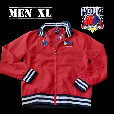$99 • Buy Manny Pacquiao  Men XL Vintage Team MP Promotions Philippines Zip Up Jacket 