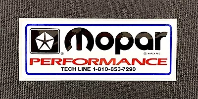 Vintage MOPAR PERFORMANCE TECH LINE Decal ~ NOS Hot Rod Tool Box Sticker ~ NHRA • $3.49