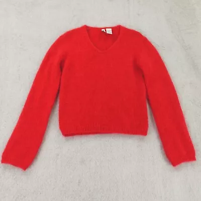 Twiggy Sweater Womens Medium Red Mohair Blend • $34.95