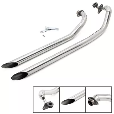 $194.88 • Buy Polish Shortshots Staggered Exhaust Pipes For Yamaha V Star 1100 XVS1100 Classic