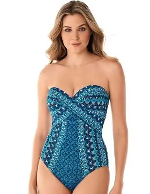 Miraclesuit Mosaica Seville Swimsuit 6524197 Slimming Control Swimming Costume • £81