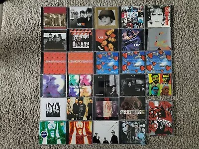 Instant U2 Collection! 28 CD + 1 DVD Lot - Import & Promo Singles Full-lengths • $74.99