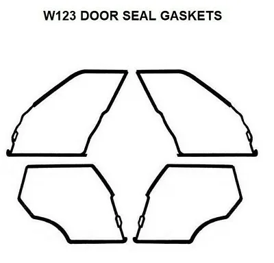 Gaskets 200 220 230 240D Door Seals Weatherstrip Seal Fit For Mercedes Benz W123 • $151.05