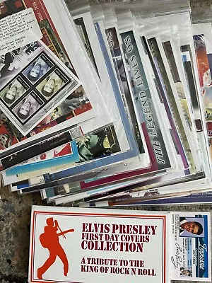Large Lot Elvis Presley Mystic Curated Collection Of Postal Stamps And More • $33.33