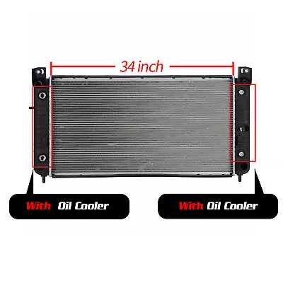 2370 34inch Radiator Fit For Silverado 1500 2500 Suburban Tahoe 4.8L 5.3L 6.0L • $86.99