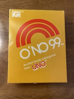 Vintage  1980 O'NO 99 UNO Family Card Game - New Open Box Sealed Cards & Tokens. • $20