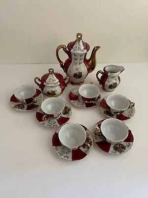Vintage  Tea Coffee Set Made In Japan Courting Couple Serves Six • $97
