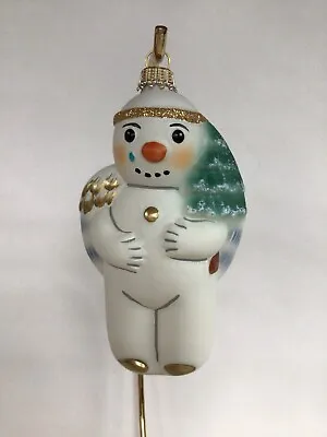 $25 • Buy Vaillancourt Glass Ornament Crying Snow Angel NIB 1997
