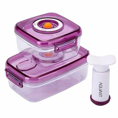 $21.99 • Buy Vacuum Container Food Saver Storage Square Plastic Sealer Pots For Seal Foods