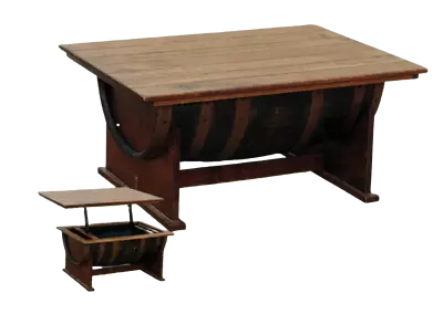Whiskey Barrel Lift-top Coffee Table | Handmade In USA | Amish Built • $799.99