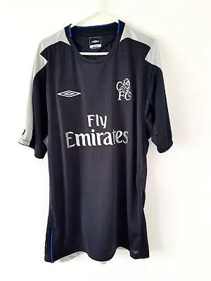 Chelsea Away Shirt 2004. Large. Original Umbro. Black Adults Football Top Only L • £54.99