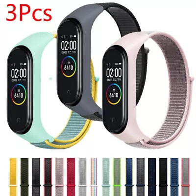 3 PACK Band Strap Nylon Smart Bracelet Wrist Watch For Xiaomi Mi Band 2 6 5 4 3 • $12.41