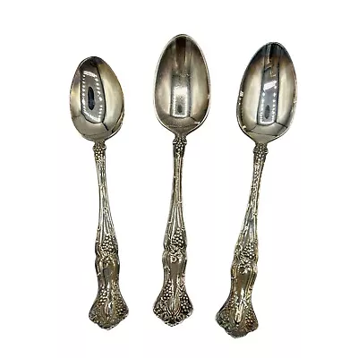 1847 Rogers Bros Silverware Silver Spoon XS Triple 6” Vintage Set Of 3 Replacmnt • $18.95