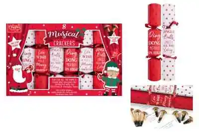 Box Of 8 Musical Whistle Christmas Crackers **BRAND NEW** • £15.99