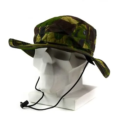 Original British Army Bonnie Cap Sun Bush Hat Woodland Camo Combat DPM NEW • $16.40