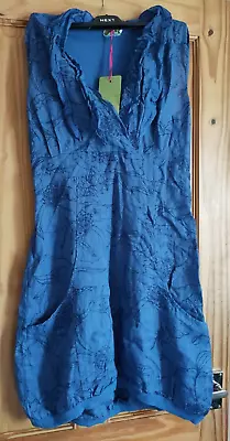 Ladies Blue Dress Size M/L  BNWT N And Willow • £20