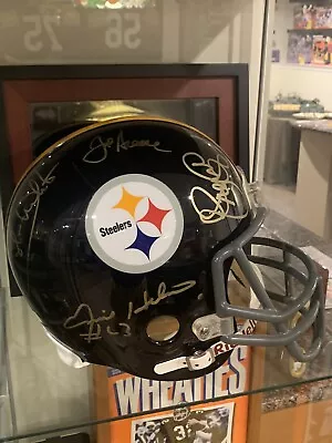 Steel Curtain Autographed Pittsburgh Steelers Full Size Helmet. • $999