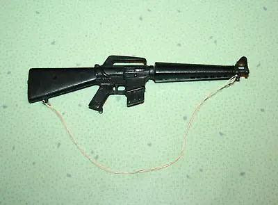 Vintage GI Joe Green Beret Jungle Fighter M-16 Rifle Black Missing Sling • $20