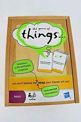 $9.99 • Buy The Game Of Things Humor In A Box Adult Party Game 4+ Players Hasbro Wood Box