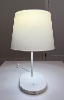 IKEA White Table Lamp With USB Port And Wireless Charging - Excellent Condition • £50