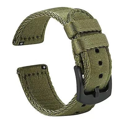 Military Quick Release Nylon Watch Bands Premium Seat Belt Material Watch Str... • $25.49