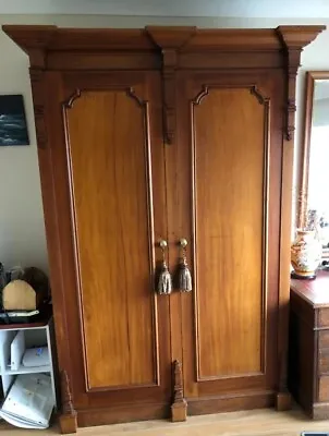 $1290 • Buy Antique Victorian Mahogany 2 Door Wardrobe/Hall Cabinet. Excellent Condition