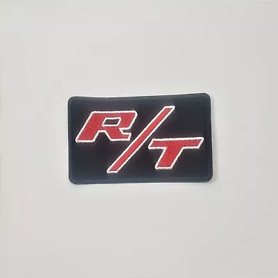 DODGE RT Embroidered Patch High Quality Iron-on RECTANGLE BLACK RED WHITE • $9.99