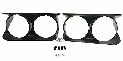 1968-82 C3 Corvette Headlight Bezels Pair LH RH With 12pc Mounting Hardware NEW  • $119.98