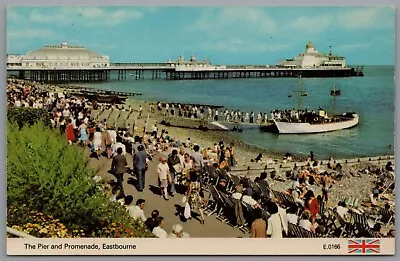 The Pier & Promenade Eastbourne England Postcard • £5