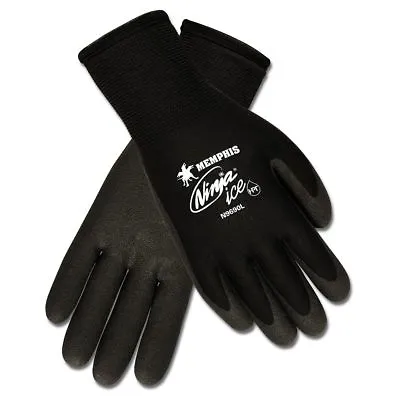 Memphis Ninja Ice Foam Coated Nylon Work Gloves Black N9690S Small • $9.79