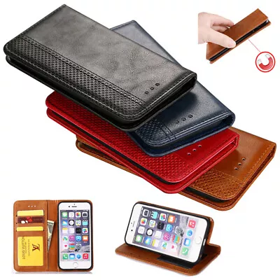 For IPod Touch 5/6/7  IPhone SE 2020 Leather Wallet Flip Case + Screen Protector • $11.27