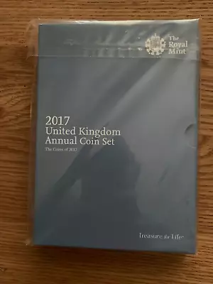 Royal Mint 2017 United Kingdom Brilliant Uncirculated Annual Coin Set Sealed NEW • £6