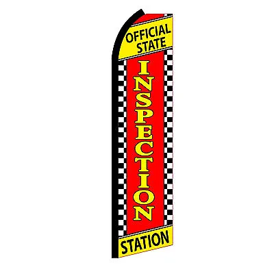 INSPECTION STATION Advertising Flutter Feather Sign Swooper Banner Flag Only • $20.95